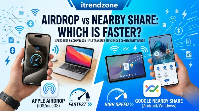 airdrop vs nearby share which is faster