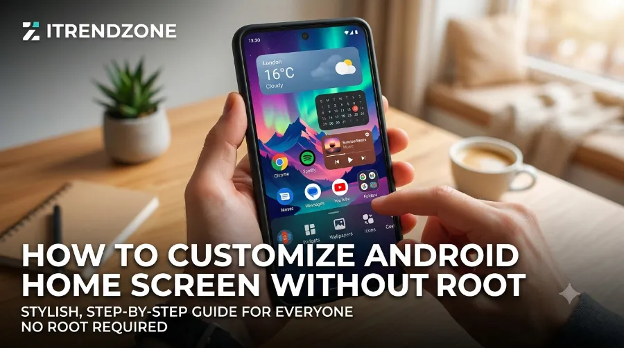 how to customize android home screen without root