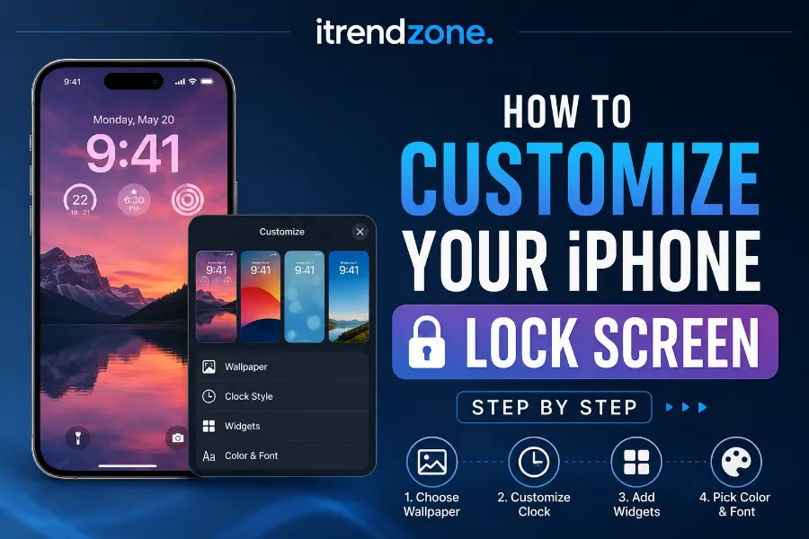how to customize iphone lock screen step by step