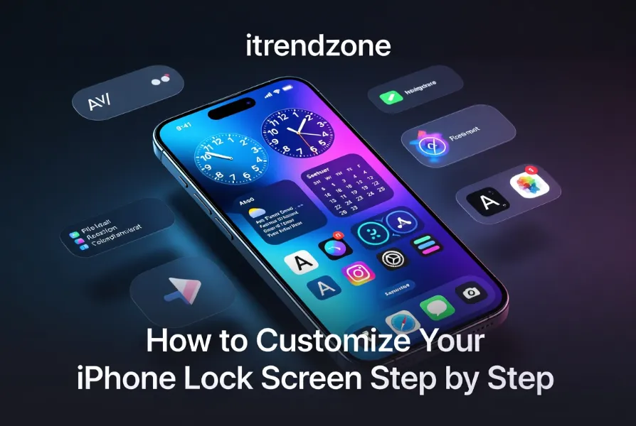 how to customize iphone lock screen step by step