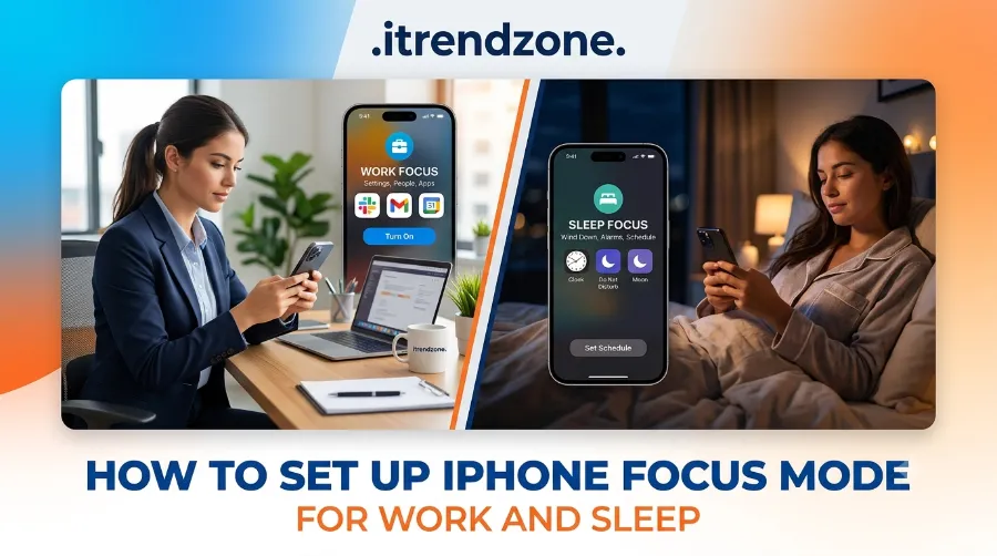 how to set up iPhone Focus Mode for work and sleep