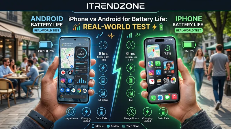 iphone vs android battery life real world test.