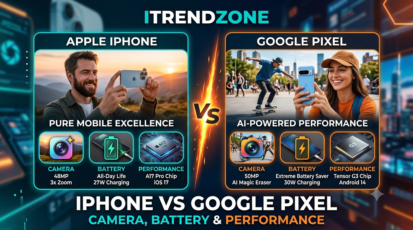 iphone vs google pixel comparison.