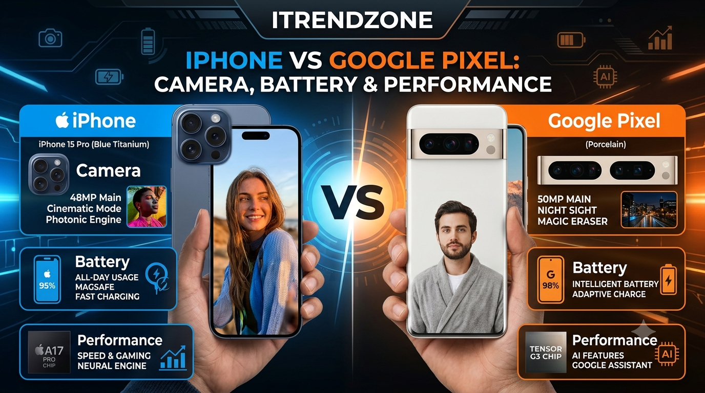 iphone vs google pixel comparison.