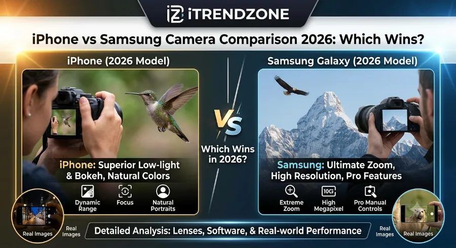 iphone vs samsung camera comparison 2026