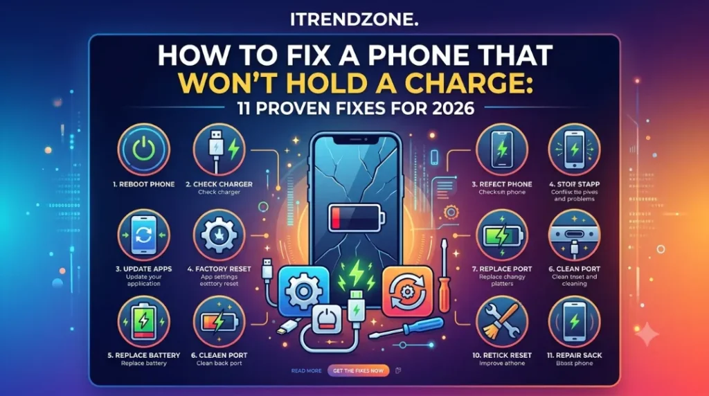 phone won't hold a charge