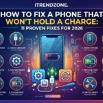 phone won't hold a charge