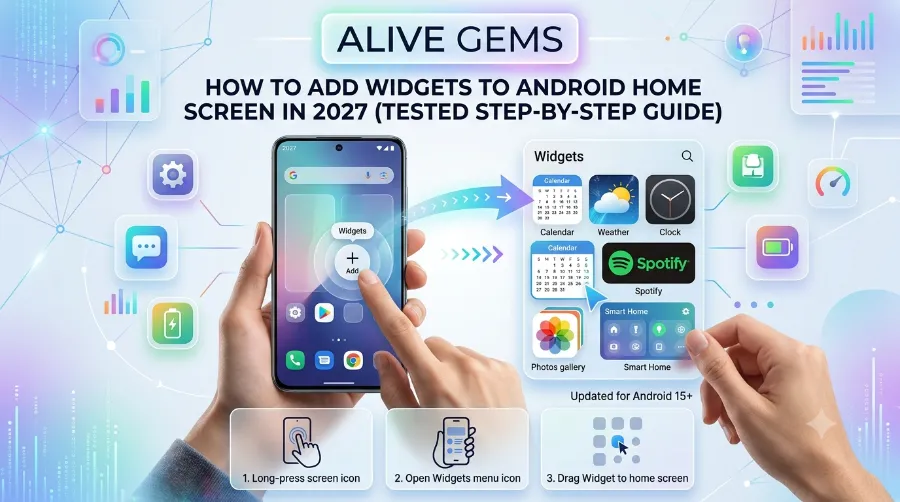 add android home widgets