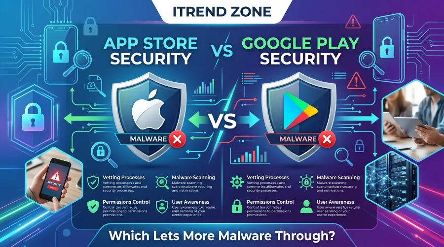 app store vs google play security
