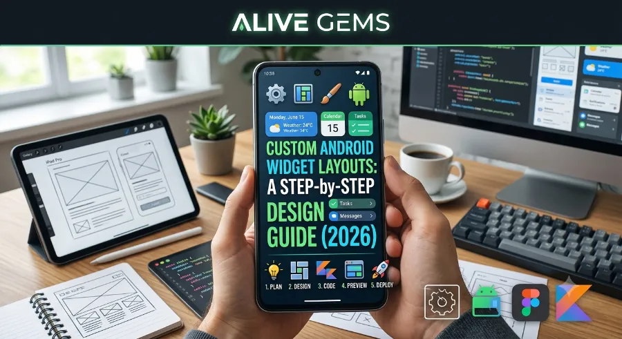custom android widget layouts