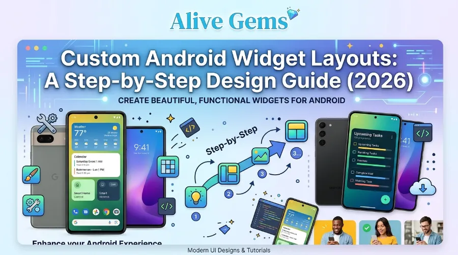 custom android widget layouts
