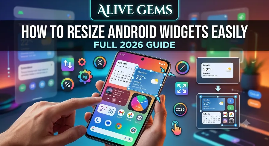 resize android widgets easily