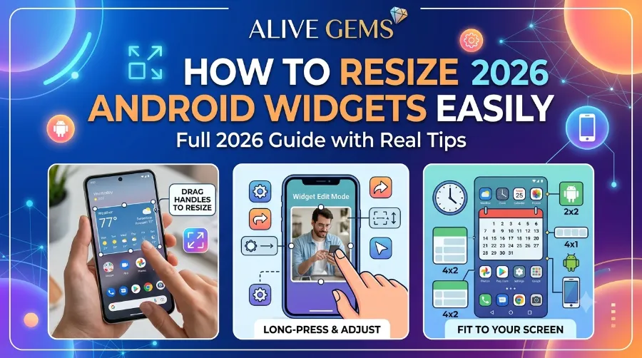 resize android widgets easily