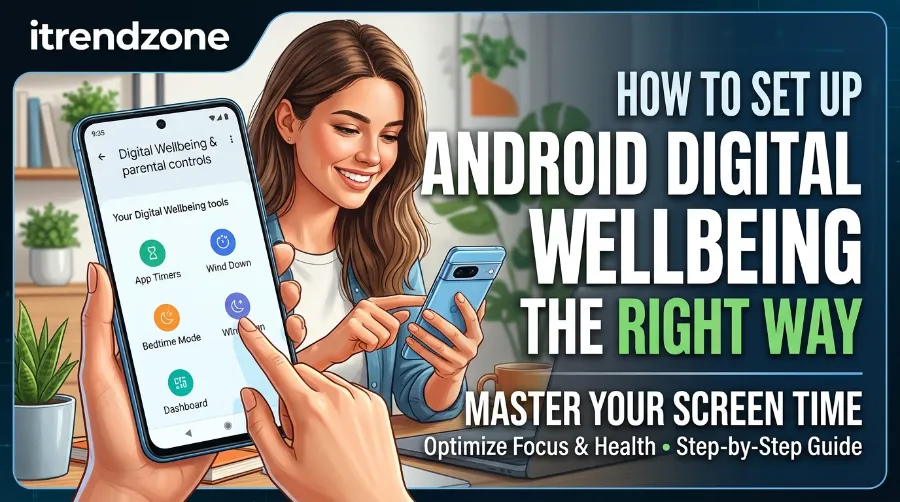 android digital wellbeing setup