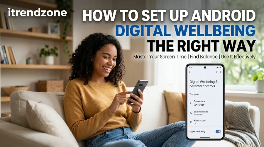 android digital wellbeing setup