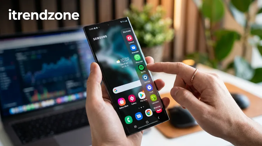 android edge panel setup