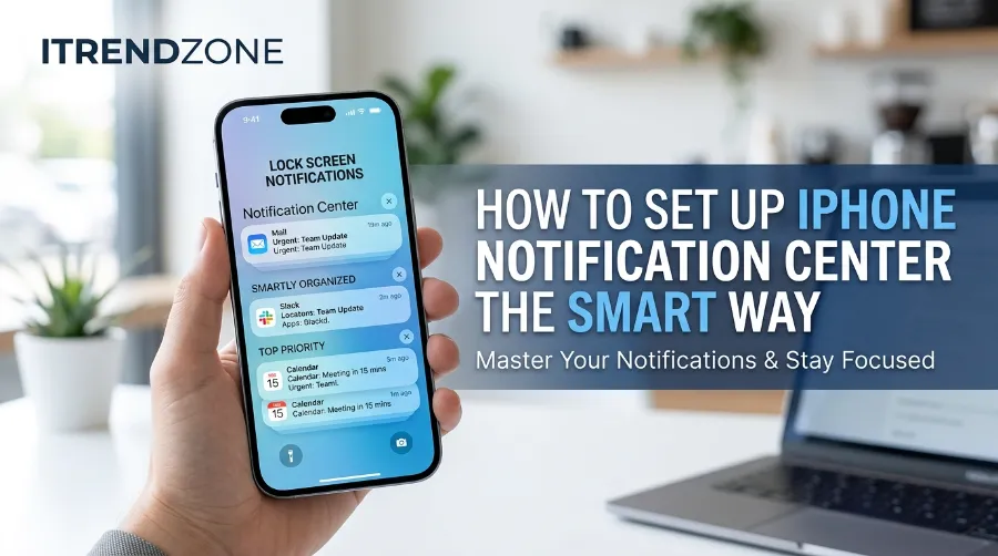 iphone notification center setup