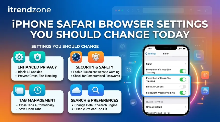 iphone safari browser settings