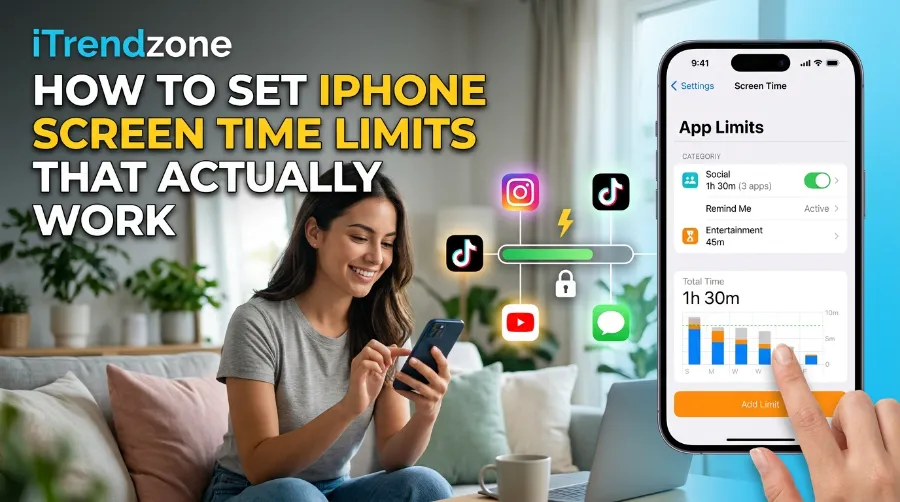 set iphone screen time