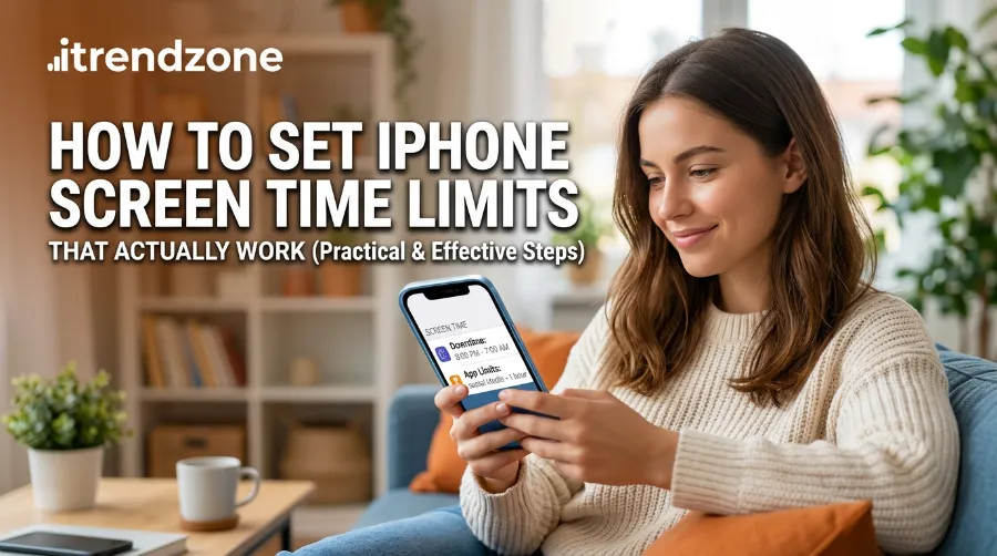 set iphone screen time