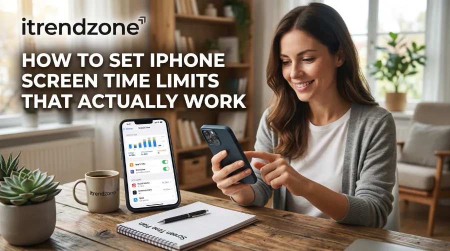 set iphone screen time