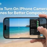 iPhone camera grid lines