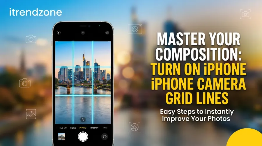 iPhone camera grid lines